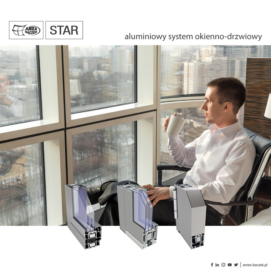 STAR to nasz najcieplejszy system aluminiowych okien i drzwi