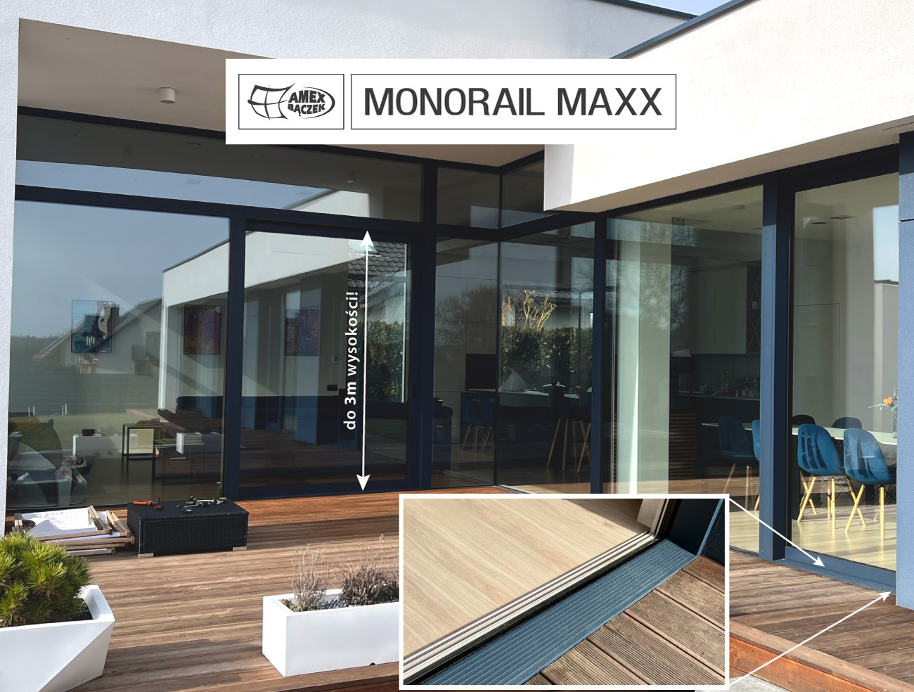 MONORAIL MAXX, czyli drzwi tarasowe o dużych możliwościach