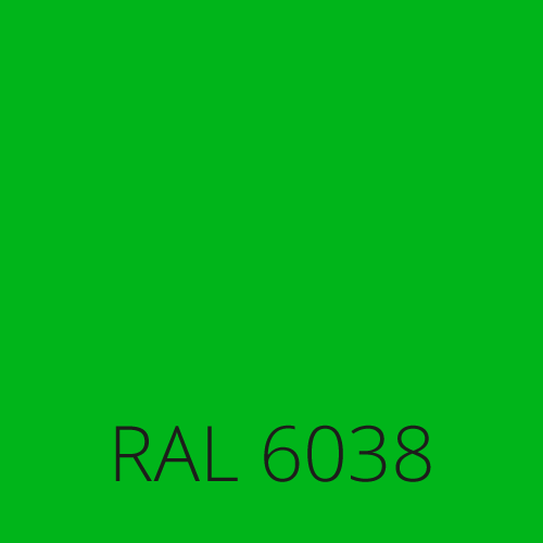RAL 6038 świetlisty zielony luminous green