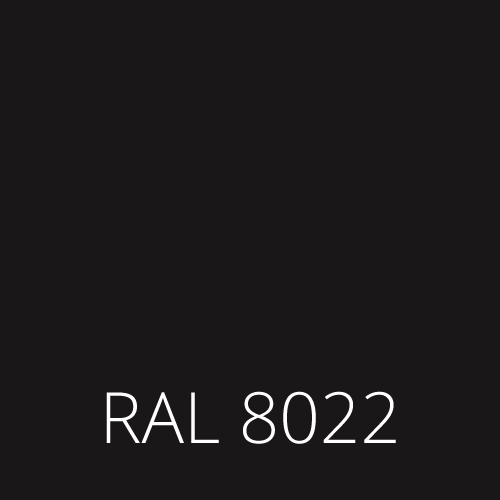 RAL 8022 czarny brązowy black brown